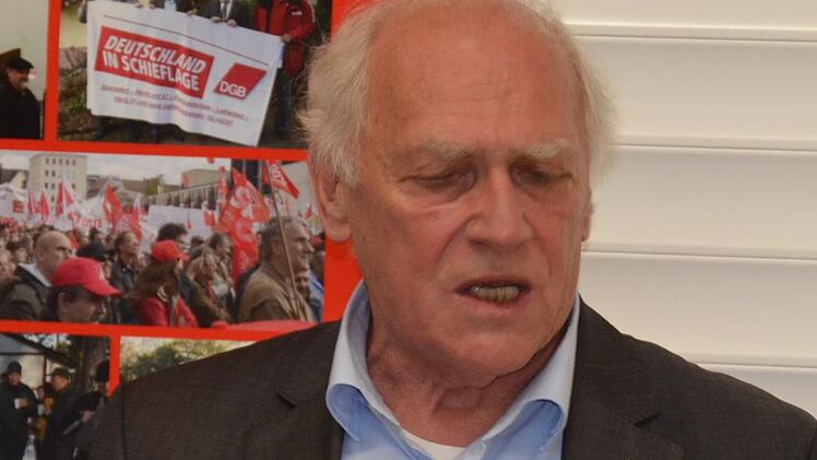 Der ehemalige DGB Landesvorsitzende Fritz Schösser. Andreas Lomb