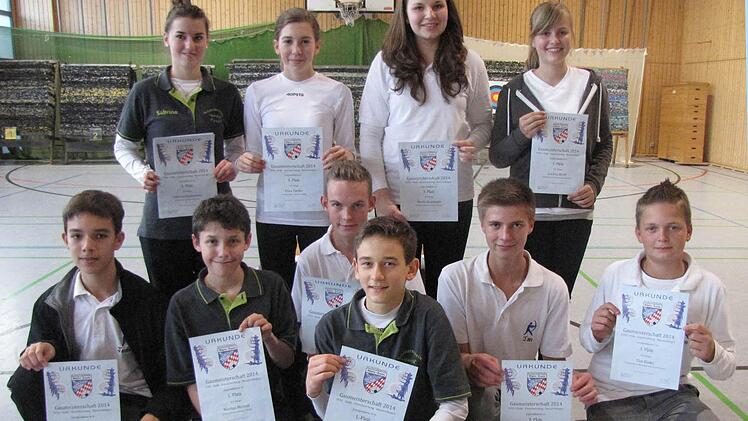 Die Gaumeister mit dem Recurvebogen (Jugend und Schüler) auf einen Blick. Foto: Koch