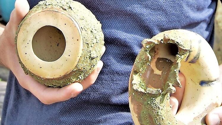 Zwei Muster aus eigener Produktion  Fotos: Sigismund von Dobschütz