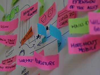 Optisch mutet das Konzept recht wirr an, doch hinter dem vermeintlichen Durcheinander steckt ein genauer Plan. Foto: Marco Meißner