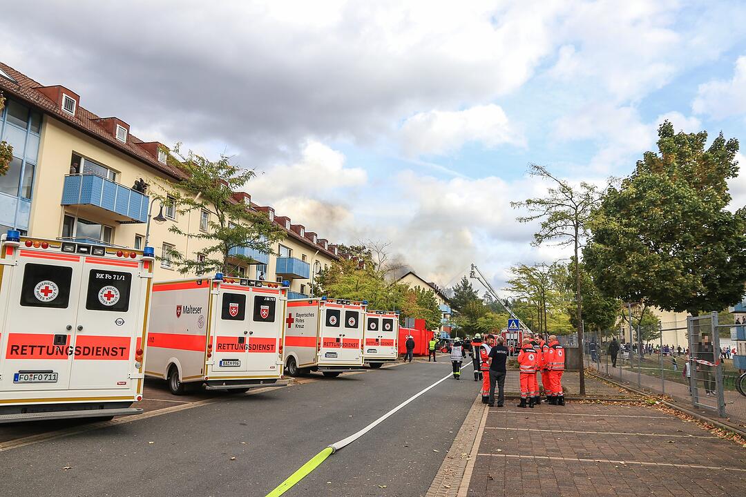 Großbrand im ANKER-Zentrum Bamberg