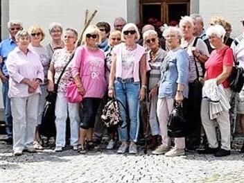 Die Herzogenauacher Heimatfreunde schauten sich in Lonnerstadt und Höchstadt um. Foto: Gäbelein