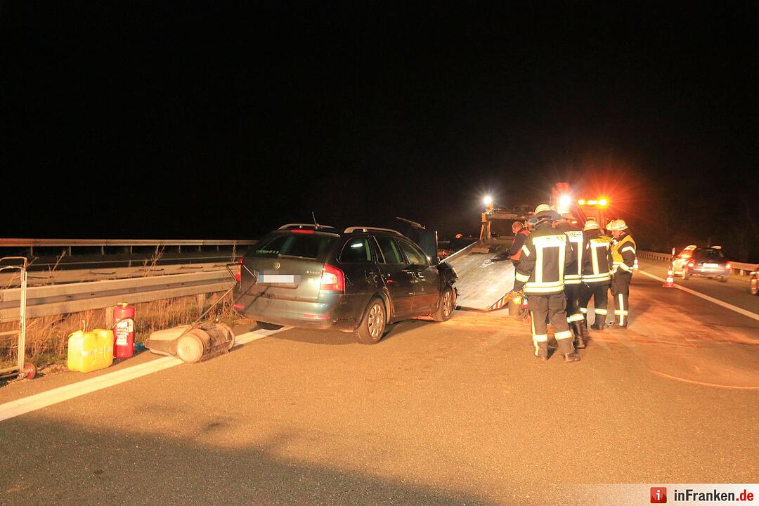 Unfall auf der A3 bei Höchstadt