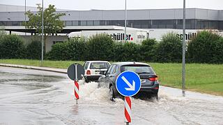 Gewitter: Wassermassen überfluten Landkreis Ansbach