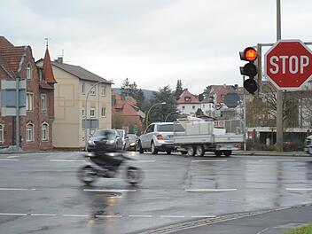 Die Garitzer Kreuzung soll zum Garitzer Kreisel werden.  Foto: Siegfried Farkas