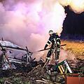 Der Wohnwagen einer 34-jährigen Frau brannte komplett aus. Foto: NEWS5 / Merzbach