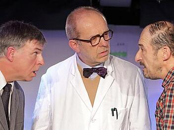 R&uuml;diger Baumann, Siggi Michl und Robert Eller (von links) in dem St&uuml;ck "Loss die Sunna rei!" Foto: privat