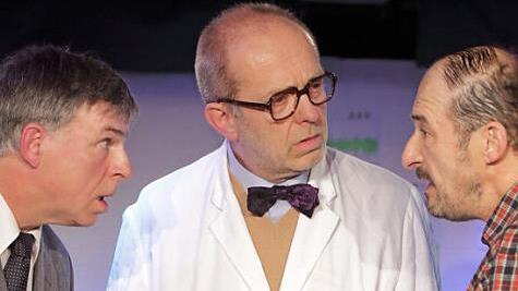 R&uuml;diger Baumann, Siggi Michl und Robert Eller (von links) in dem St&uuml;ck "Loss die Sunna rei!" Foto: privat