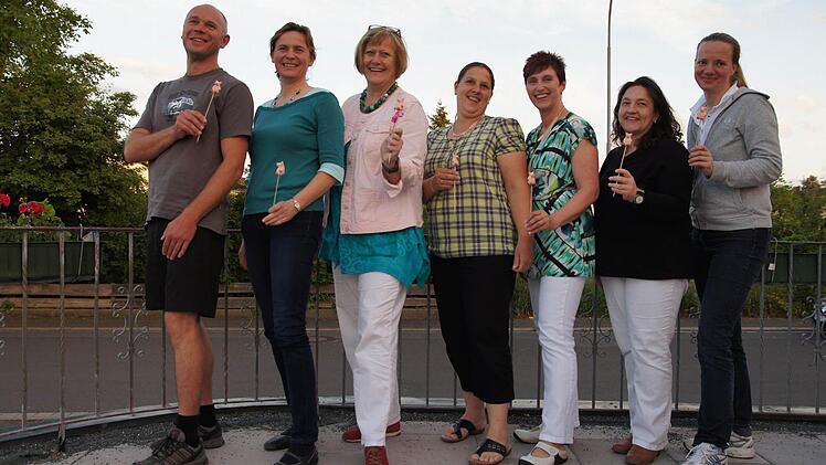 Marc Mucha, Uta Franzisky, Lisa Liepold, Corina Lengenfelder, Petra Willaczek, Nicole Bahar und Annette Ermert (v. l.) bilden den neuen Vorstand des Fördervereins. Foto: privat