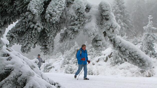 Zu kalt gibt's nicht: Auch im Winter sind Wanderer in der Natur unterwegs. In Zeiten von Corona kann das ein wichtiger Ausgleich zum tristen Alltag sein.  Foto: Matthias Bein/dpa