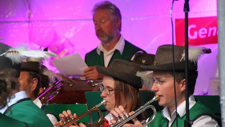 Der Musikzug Wildflecken spielte auf. Foto: Ulrike Müller