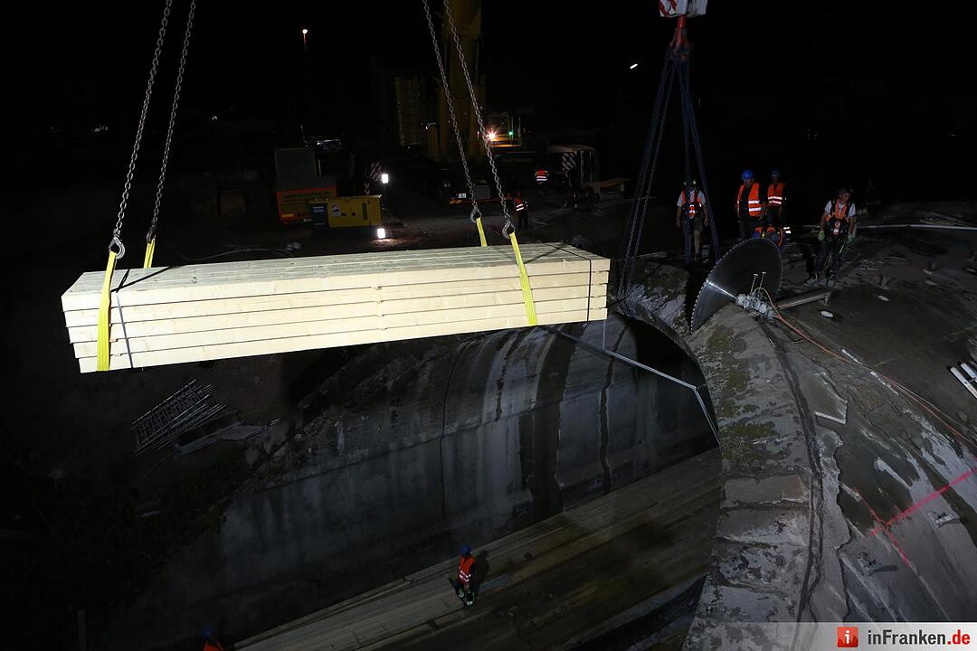 Br&uuml;ckenabriss in Kronach