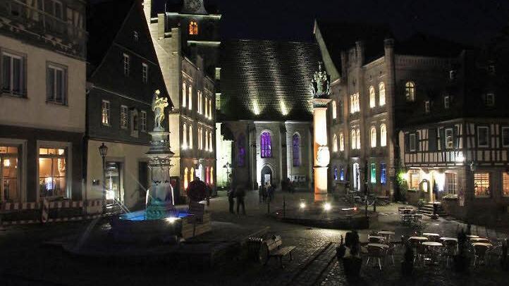 Beeindruckende Lichter am Melchior-Otto-Platz  Foto: Friedwald Schedel