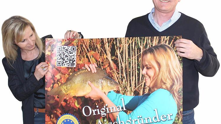 Sandra Hammer und Helmut Dresel werben für den Tourismus im Aischgrund. Foto: Andreas Dorsch