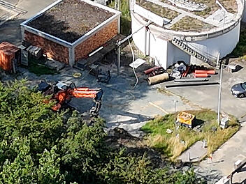 Explosion bei Bauarbeiten im Klärwerk Hof