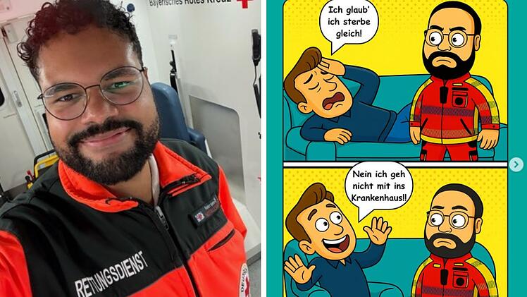 Bamberger Notfallsanitäter begeistert Tausende mit Satire im Netz