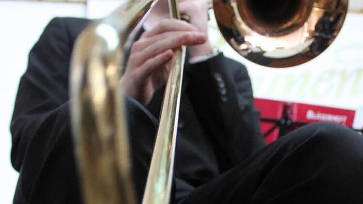 Jan Müller ist einer der Jüngsten im Posaunenchor. Foto: Markus Häggberg