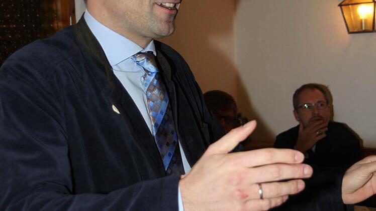 MdL Martin Schöffel beim politischen Aschermittwoch der Kulmbacher CSU. Foto: Jürgen Gärtner