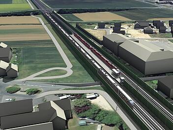 Der Haltepunkt Eggolsheim soll im zweiten Bauabschnitt des viergleisigen ICE-Ausbaus entstehen, also etwa ab 2020.  Quelle: Deutsche Bahn