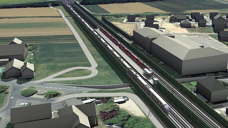 Der Haltepunkt Eggolsheim soll im zweiten Bauabschnitt des viergleisigen ICE-Ausbaus entstehen, also etwa ab 2020.  Quelle: Deutsche Bahn