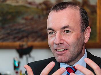 Manfred Weber  beim Interview   im oberfränkischen Bamberg. Foto: Matthias Hoch