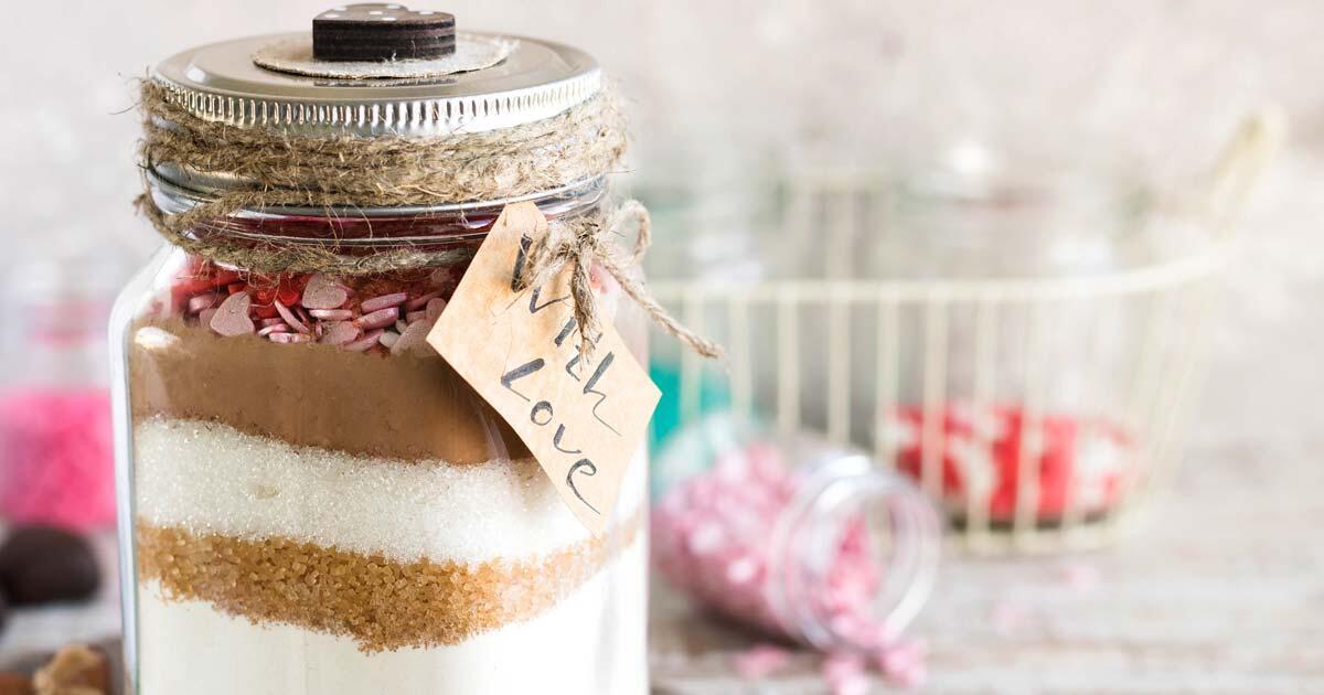 Backmischung im Glas: Cookies