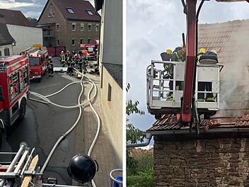 Scheunenbrand in Gaibach sorgt für stundenlangen Feuerwehreinsatz - "starke Anstrengung"