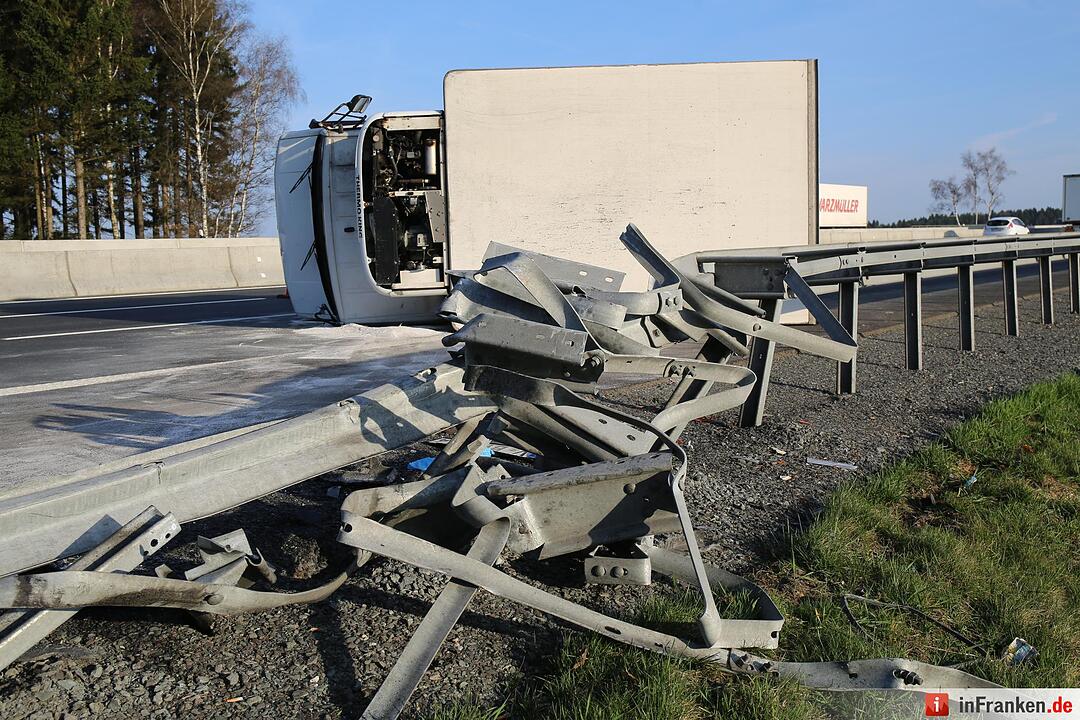 Unfall auf der A9 bei Gefrees