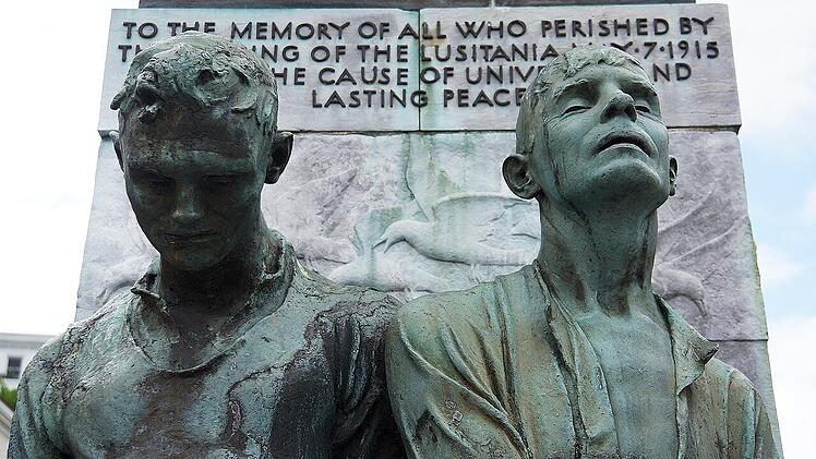 Ein Gedenkmal für die Toten der Lusitania-Katastrophe in Cobh.