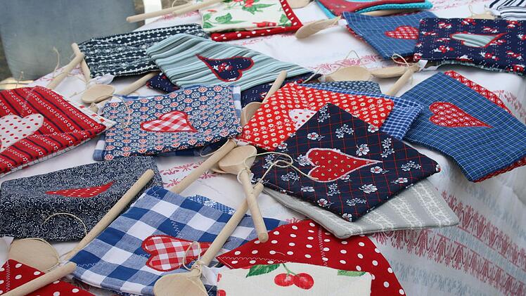 Topflappen mit Herz. Foto: Gabriele Sell