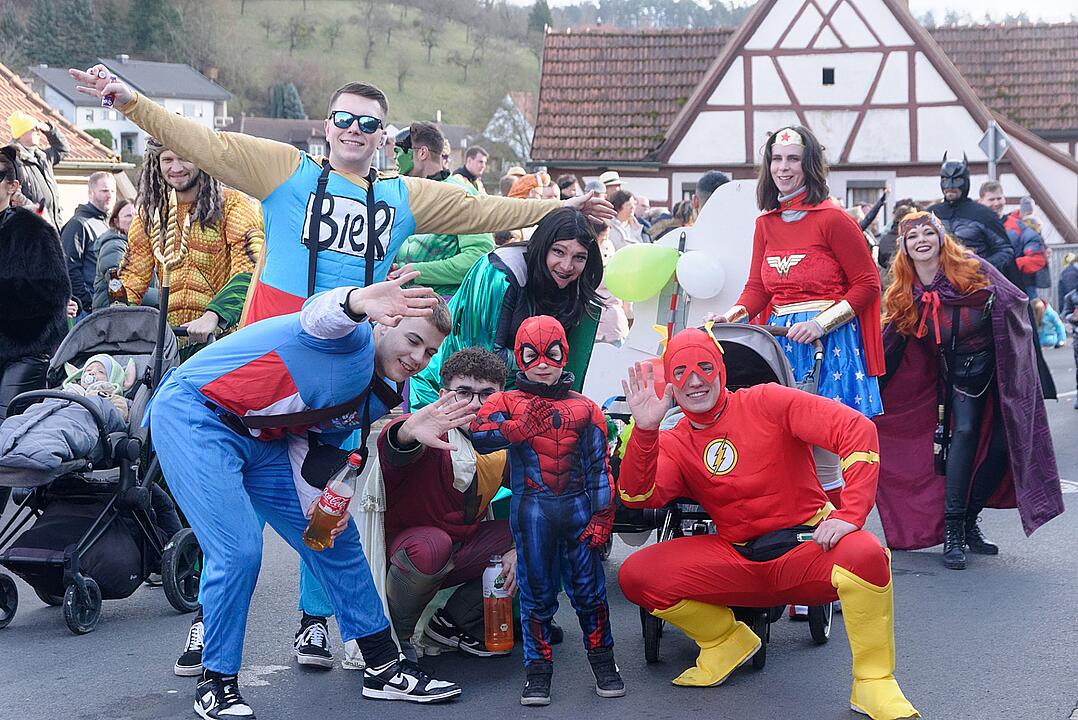Der Jubil&auml;umsumzug am Faschingsdienstag