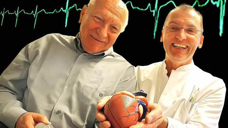 70 bis 100 Defibrillatoren implantiert das Team von Dr. Karmann (r.) in Kitzingen durchschnittlich pro Jahr.  Foto: Diana Fuchs