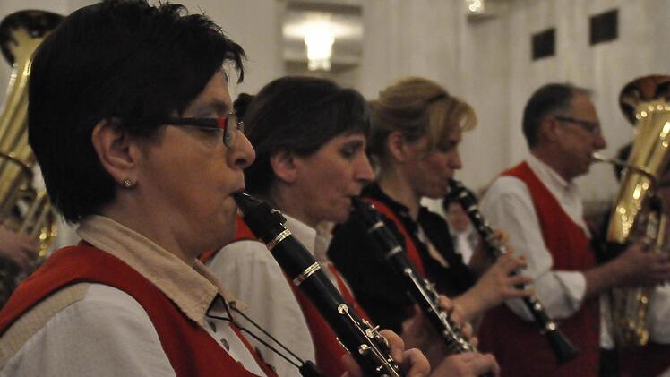 DieWaldzeller Musikanten bei der Egerländer Jubiläumstour. Foto: Peter Klopf