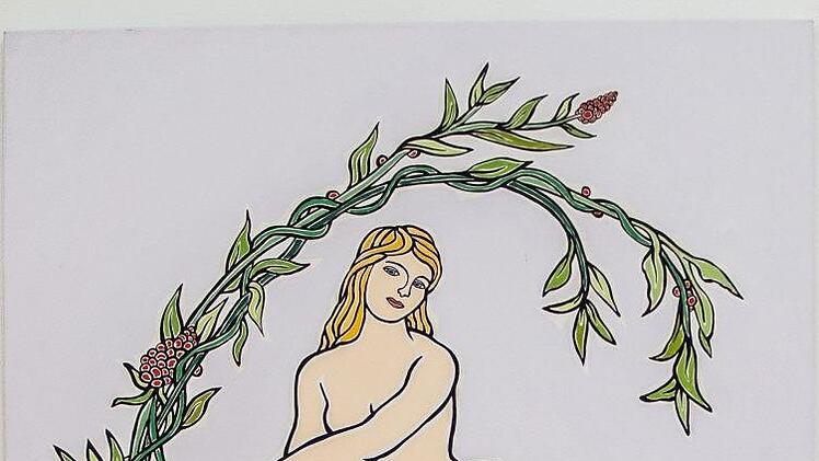 "Augenblick des Glücks" ist der Titel einer großen Ausstellung mit Werken von Moritz Götze im Kunstverein Coburg.Foto: Jochen Berger