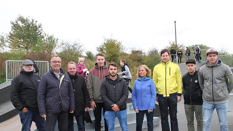 Glückliche Gesichter gab's bei der Einweihung der neuen Staffelsteiner Skateanlage. Foto: Gerda Völk