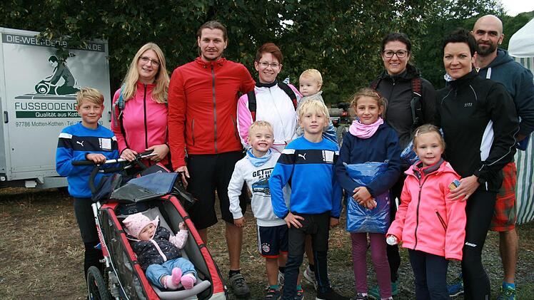 Vier Familien aus Döllbach sind bei allen vier Veranstaltungen des Rad-Vierers mitgeradelt. Foto: Gabriele Sell