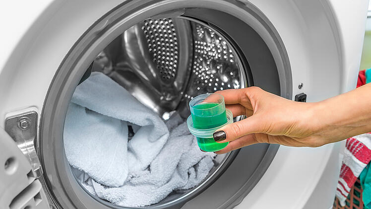 W&auml;sche waschen, Waschmaschine, Waschmittel