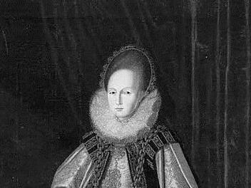 Herzogin Anna von Sachsen-Coburg (1567 - 1613), die erste Frau von Herzog Johann Casimir. Ihr Portrait hängt in den Sammlungen von Schloss Friedenstein (Gotha).