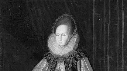 Herzogin Anna von Sachsen-Coburg (1567 - 1613), die erste Frau von Herzog Johann Casimir. Ihr Portrait hängt in den Sammlungen von Schloss Friedenstein (Gotha).