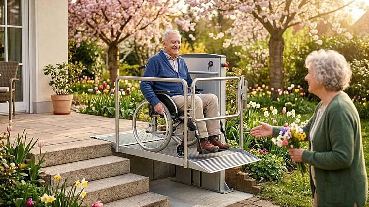 Altersgerecht wohnen: Mit dem Au&szlig;enlift in den eigenen Garten