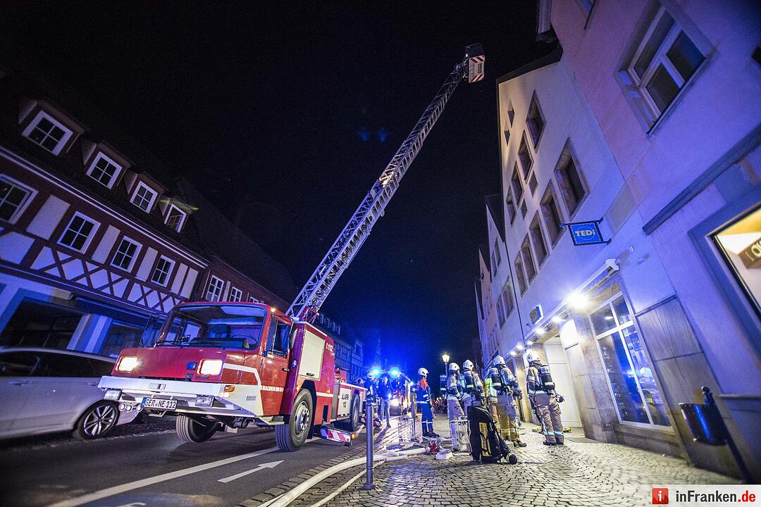 Brandgeruch sorgt für Feuerwehreinsatz in Haßfurter Innenstadt
