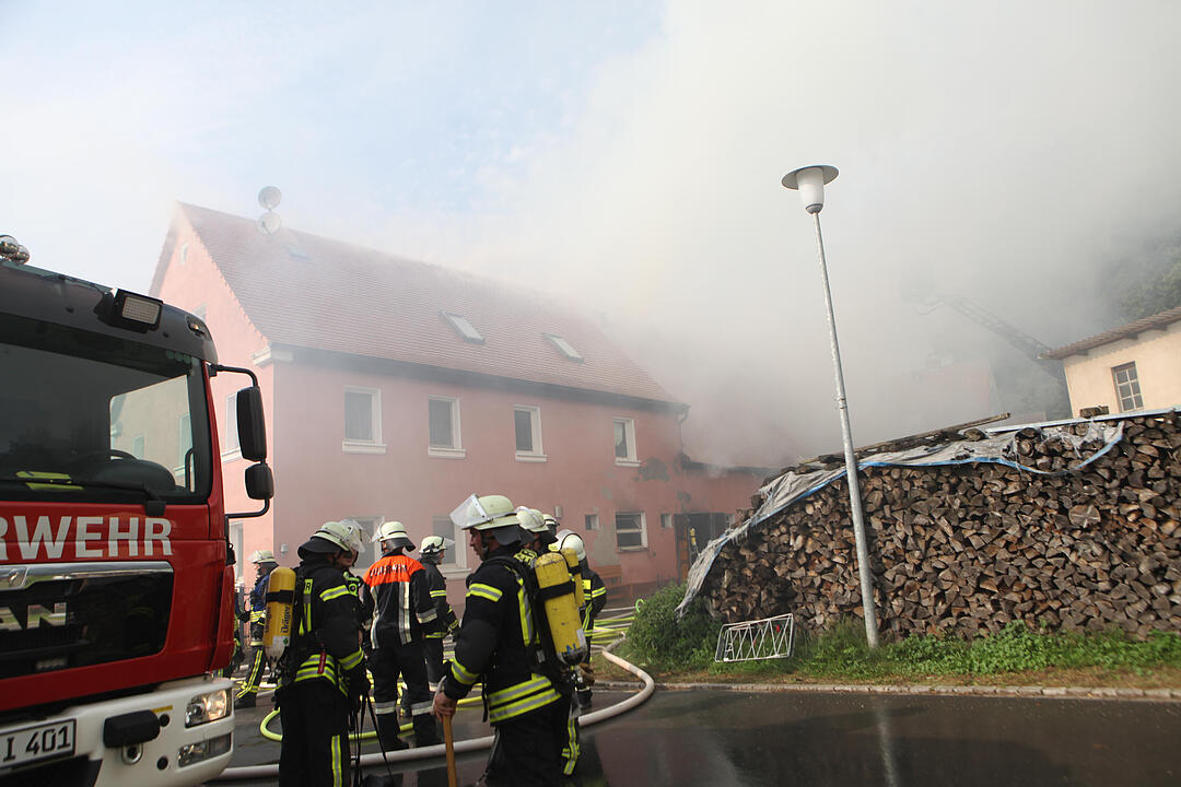 Herpersdorf bei Ansbach: Scheune abgebrannt