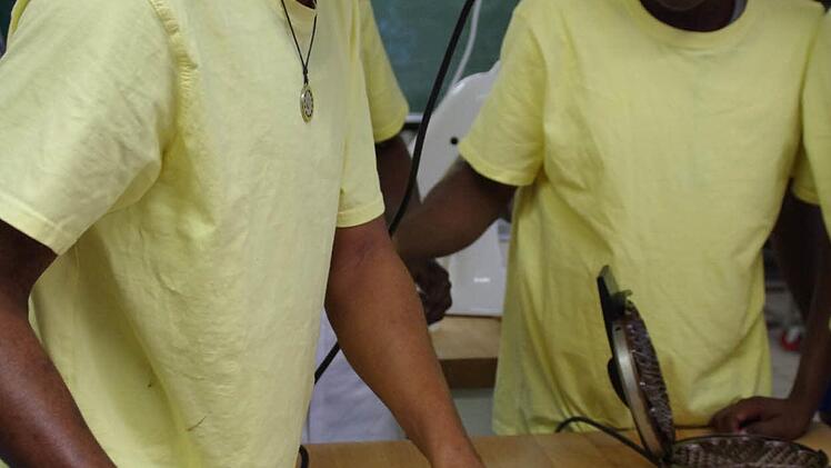 Unterricht für die unbegleiteten Jugendlichen. Foto: Marco Meißner