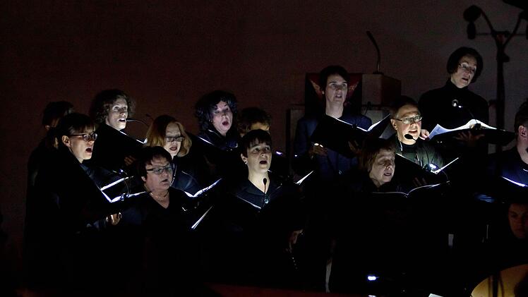 Die "Kleine Kantorey" und der Projektchor "Vox nova" beeindruckten bei ihrem gemeinsamen Auftritt in der Coburger Johanneskirche. Foto: Jochen Berger