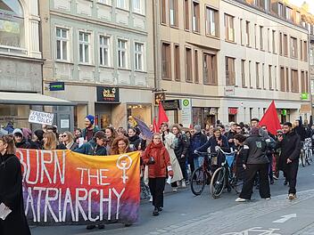 Demostration zum Internationaler Weltfrauentag 2024 in Bamberg