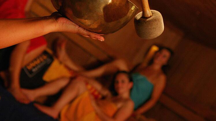 Sechs Saunen gibt es in der Wellness-Landschaft der Sinnflut. Fotos: Kerstin Junker