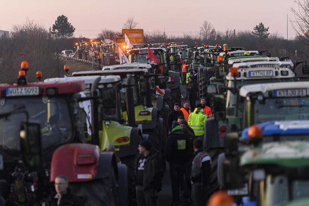 Bauerndemo... auf dem Weg nach N&uuml;rnberg