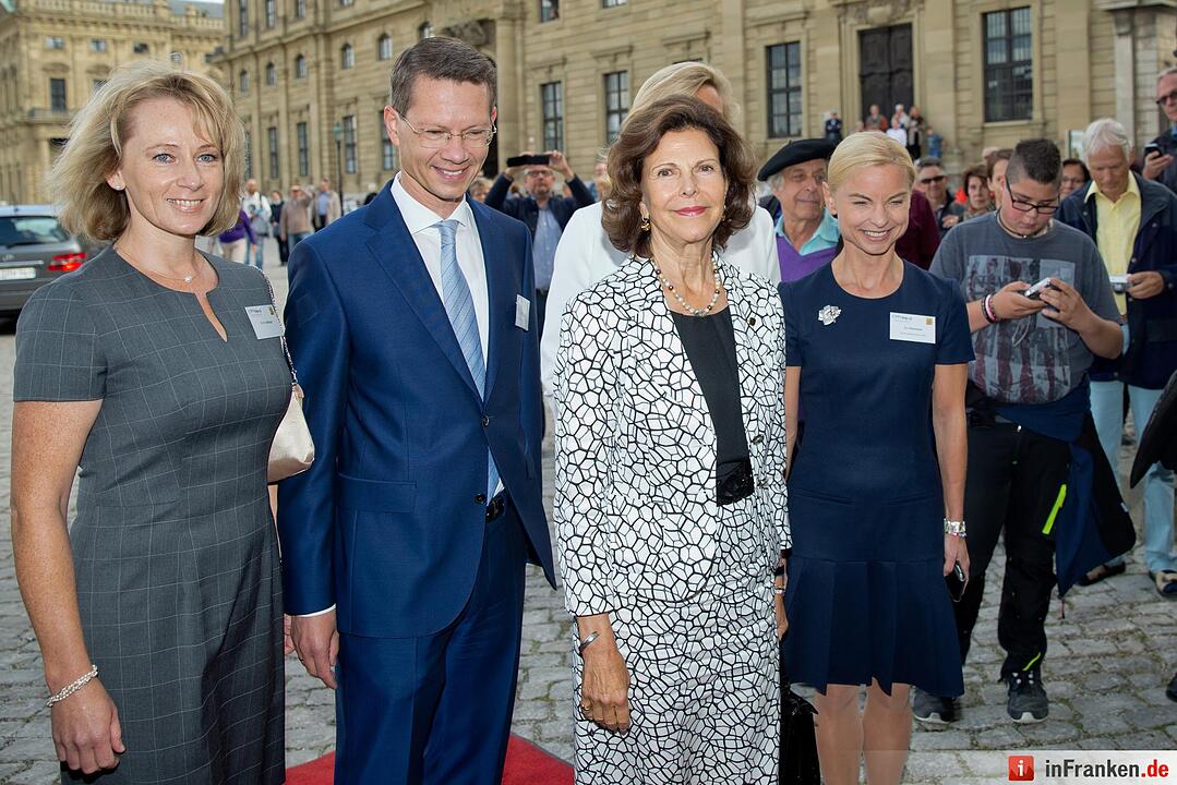 Königin Silvia von Schweden zu Besuch in Würzburg