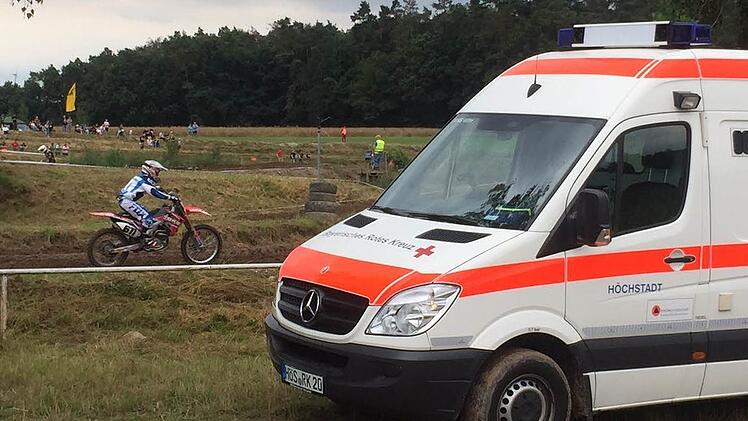 Sanitätsdienst beim Motocross in Mühlhausen