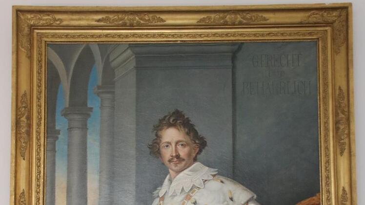 Dieses Bild, das Ludwig I. zeigt, ziert einen Flur des Bildungszentrums der Hanns-Seidel-Stiftung in Kloster Banz.Matthias Einwag